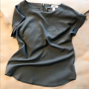 Loft women’s grey/blue top xs